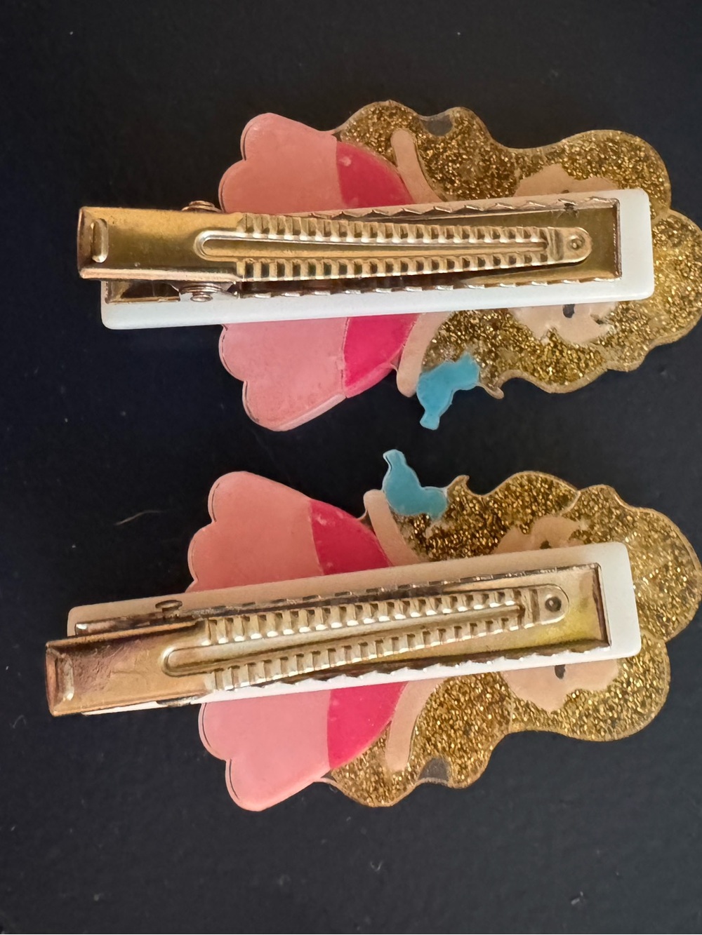 Pair of Aurora/Sleeping Beauty glitter hair clips - Picture 2 of 2